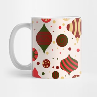 Scattered Ornaments - Gilded Traditions - Minimalist Colorful Holidays Mug